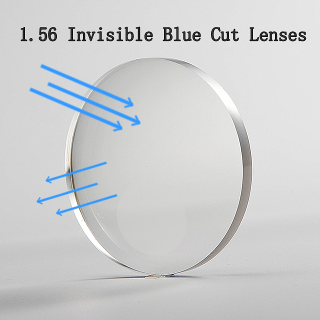 1.56 lentes bifocales invisibles de corte azul